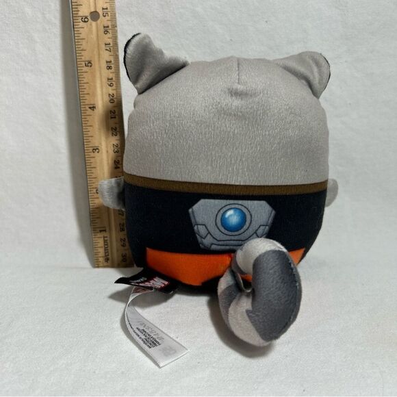 5 Mattel Marvel Plush Iron Man Capt. America Groot Rocket Raccoon Black Panther - Picture 9 of 11